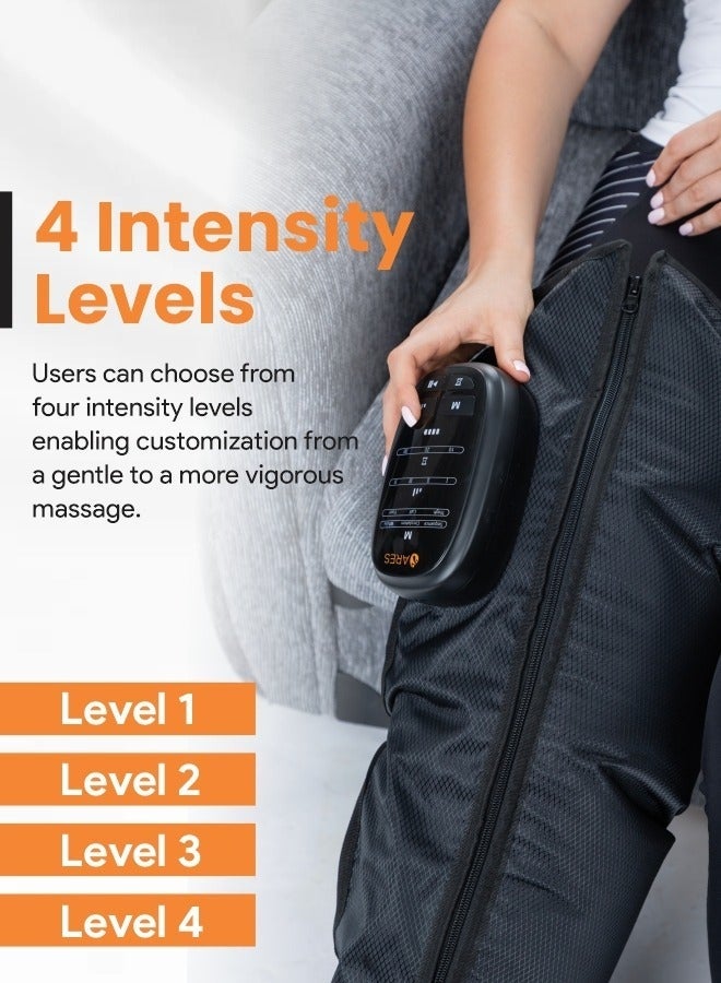 والالا جهاز تدليك الساق للتعافي، 6 أوضاع تدليك بالوسادة الهوائية، 4 مستويات شدة لاستعادة العضلات العميقة وتعزيز الدورة الدموية - Image 5