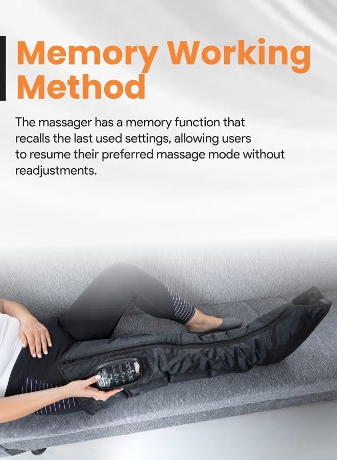 والالا جهاز تدليك الساق للتعافي، 6 أوضاع تدليك بالوسادة الهوائية، 4 مستويات شدة لاستعادة العضلات العميقة وتعزيز الدورة الدموية - Image 3