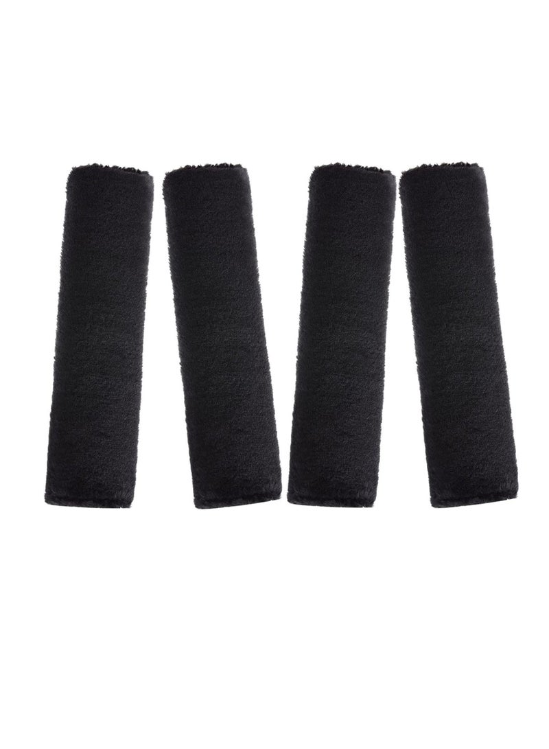 Excefore 4 Packs Car Seat Belt Pads Cover, Soft Comfort Comfortable Genuine Sheepskin Safety Seat Belt Strap Cover Shoulder Pad For Adult & Kid Car Use, Also Good For Backpack, Shoulder Bag & More - Image 1