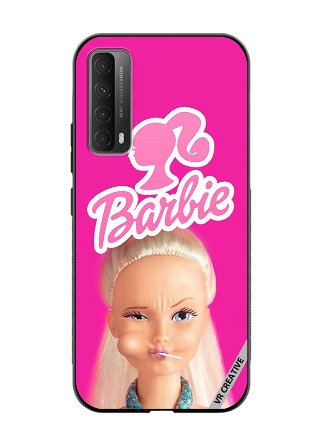 Protective Case Cover For Huawei Y7a Barbie Loliipop Design Multicolour