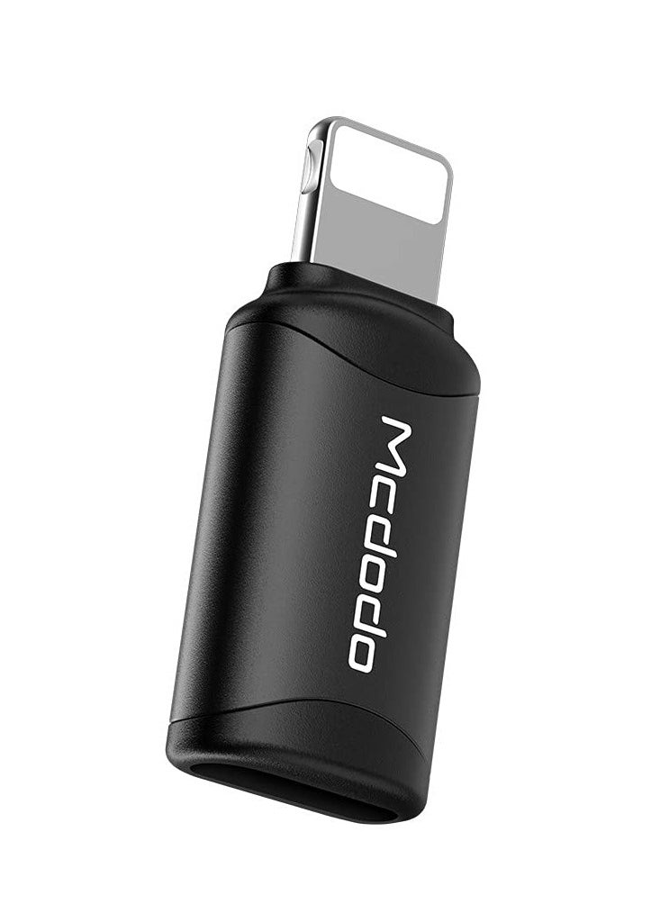 Mcdodo - Mcdodo Adapter Type-C to 8-Pin Black OT-7680 Lightning - Image 1