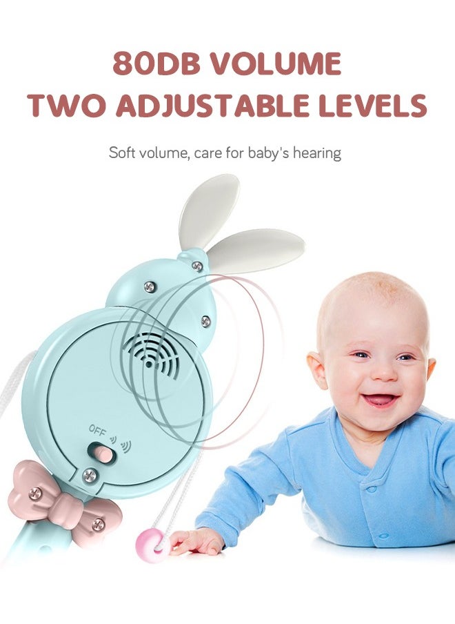 GROIC Baby Rabbit Rattle Drum Shaker and Teether Toys Learning and Educational Toys with Music Light For Infants  - Image 5
