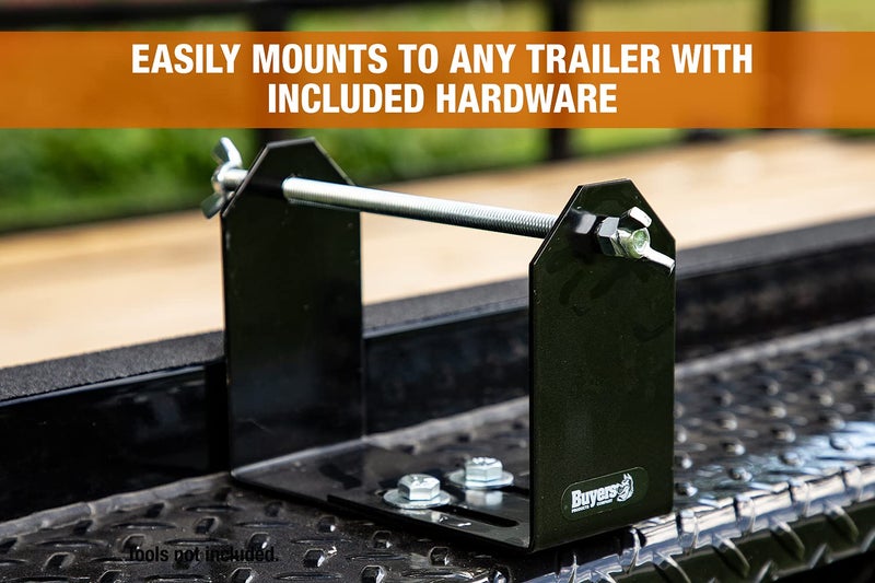 Buyers Products Company Buyers Products LT40 Weed Wacker Commercial Trimmer Line Holder w/ Mounting Hardware & Low Profile Steel Bracket Supports 3 Pound Spools, Made In The USA, Landscape Trailer Organization Accessories  - Image 5