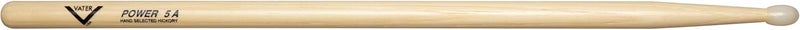 Vater Power 5A Nylon Tip Hickory Drum Sticks, Pair