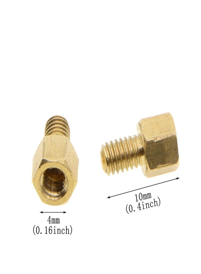 Saim Brass Female Male Threaded Hex Standoff Spacer M4x5mm+6mm 60 Pcs - Image 2