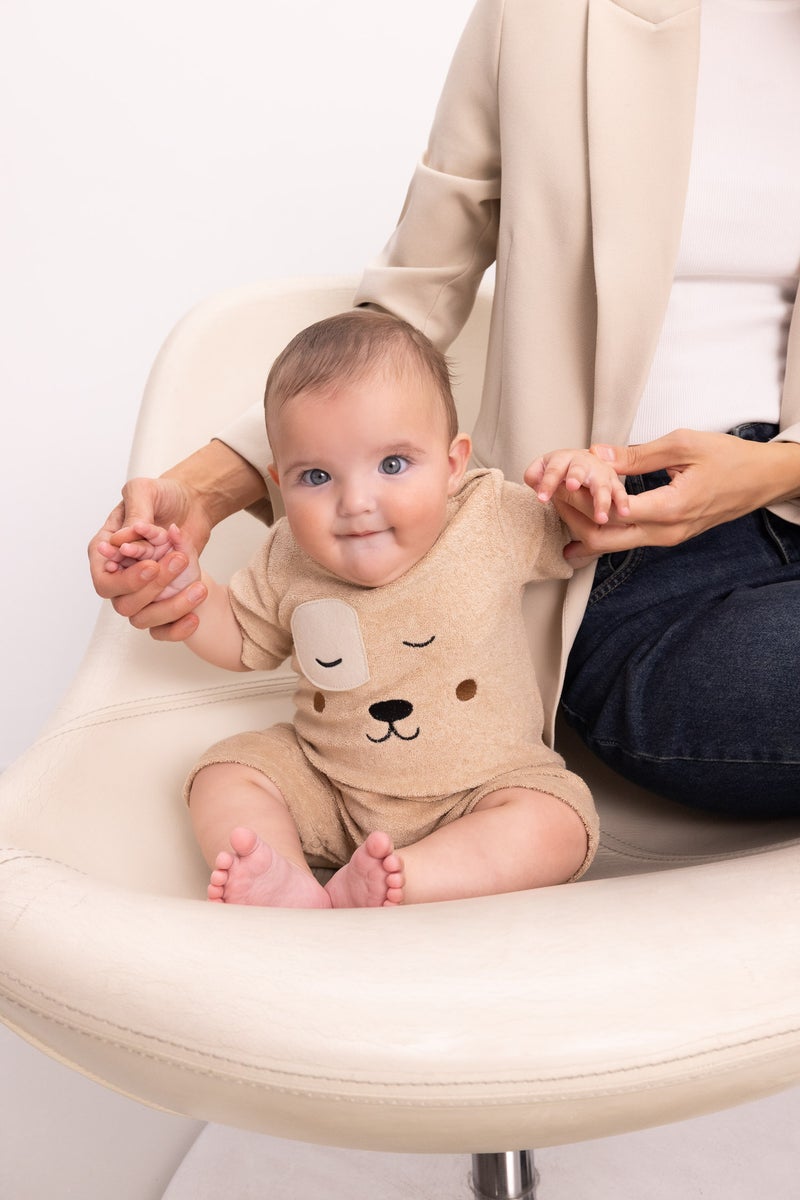 DeFacto Baby Boy Newborn Towel Fabric Jumpsuit  - Image 2