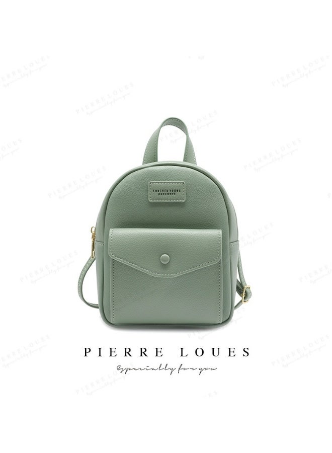 مستأجرة الحجر حقيبة ظهر صغيرة على الكتف/باللون الأخضر - Image 1