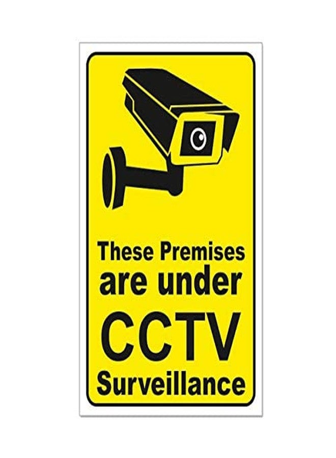 Masstone CCTV Sign Board | CCTV Camera Sign Board Sign Stickers for Office | These Premises are under CCTV Surveillance Sign Board 8 inch x 12 inch | Emergency Sign board | (Pack of 1) - Image 1