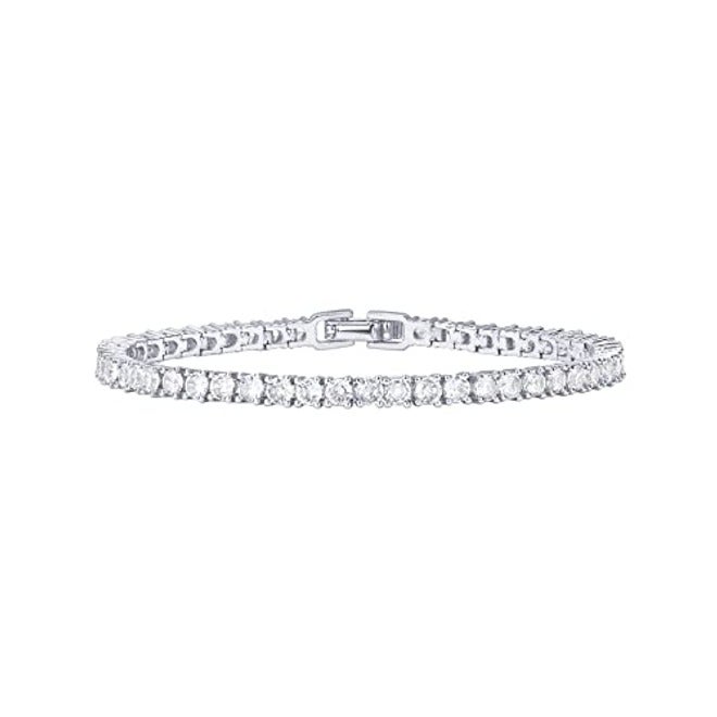 PAVOI 14K Gold Plated 3mm Cubic Zirconia Classic Tennis Bracelet | Gold Bracelets for Women