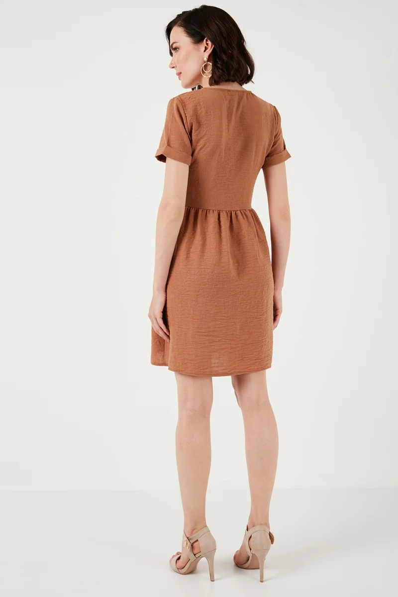 Lela Button Front Dress