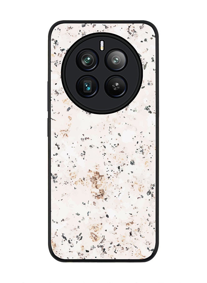 Stylizedd Rugged Black edge case for Realme 12 Pro / Realme 12 Pro Plus 5G, Slim fit Soft Case Flexible TPU Gel Thin Cover -  Marble Print Stone - Image 1