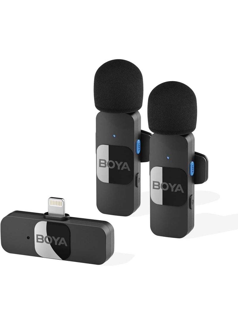 BOYA BY-V2 Ultracompact Wireless Microphone System for iOS Devices (2.4 GHz) - Image 1