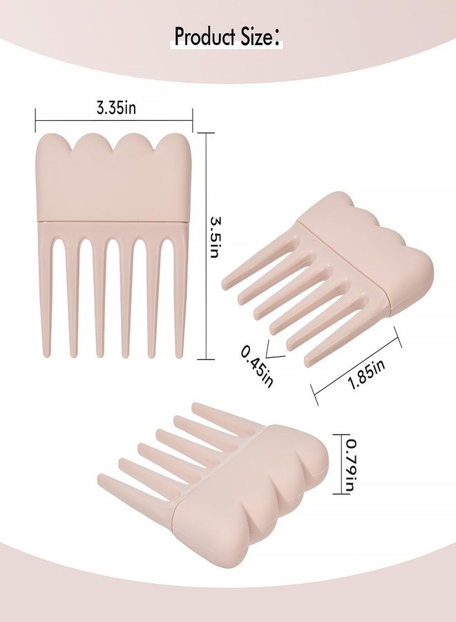 KISMETICS-Wide Tooth detangle Comb for Women, For Thick And Curly Hair,Thick Long Detangling Hair with Chubby Silicone Soft Grip ，Even cuter. - Image 2