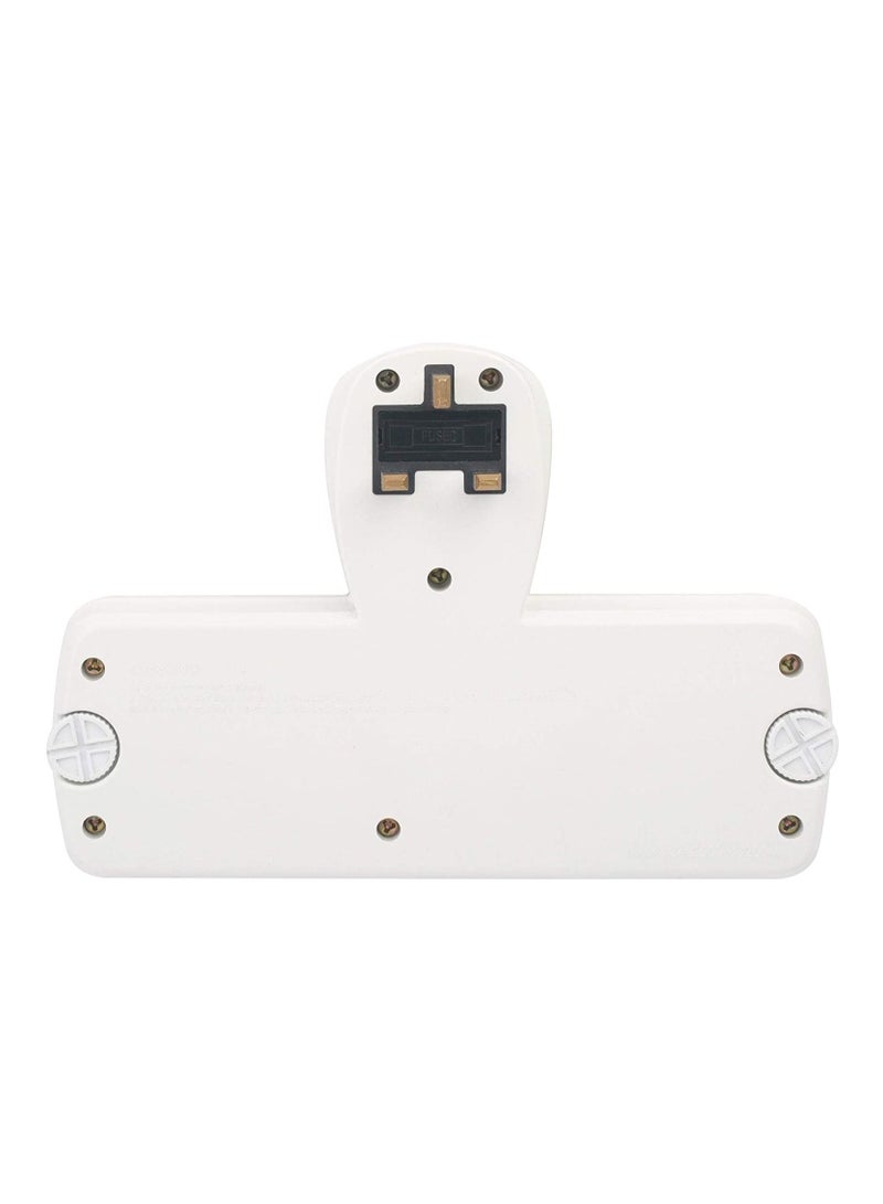 Terminator Terminator 2 Way Universal T Socket With 2Usb 2.1Ah Individual Switch And Indicator Fused In White Color TMA 2T 2Usb  - Image 3