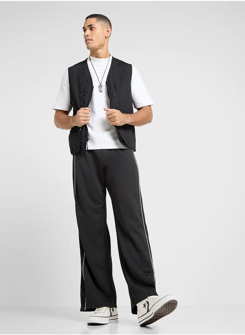 TOPMAN Wide Leg Jogger With Stripe Stripe