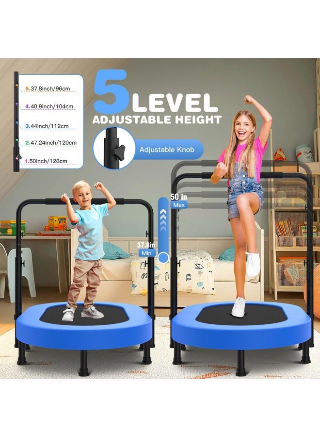 ANCHEER Mini Rebounder Trampoline with Adjustable Handle for Two Kids, Parent-Child Twins Trampoline - Image 2