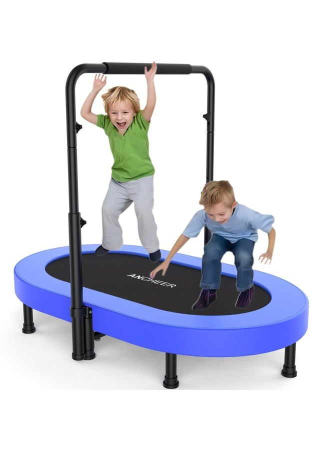 ANCHEER Mini Rebounder Trampoline with Adjustable Handle for Two Kids, Parent-Child Twins Trampoline - Image 1