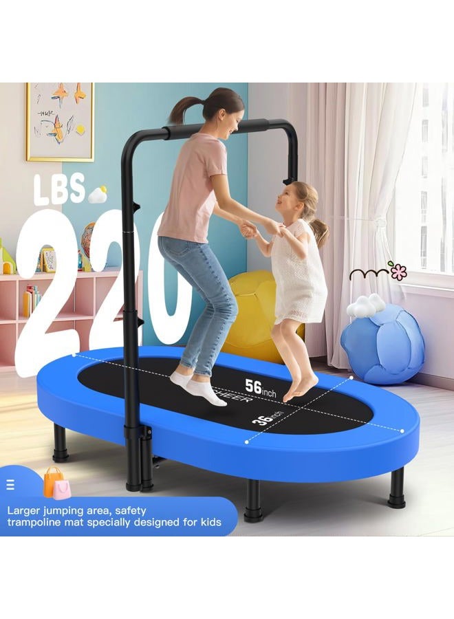 ANCHEER Mini Rebounder Trampoline with Adjustable Handle for Two Kids, Parent-Child Twins Trampoline - Image 4