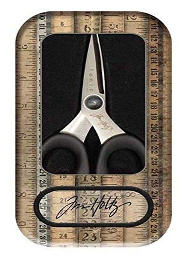 Tim Holtz Haberdashery Scissors - Bundle of Two Pairs of Soft Grip Snip Scissors, 5" and 6" - Image 2