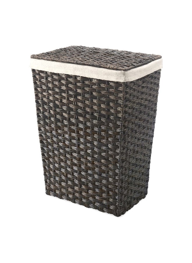 ويتمور 6084-3986-DW سبليت راتيك سلة غسيل ببطانة وغطاء خشبي 55.12 x 43.94 x 32 سم  - Image 1