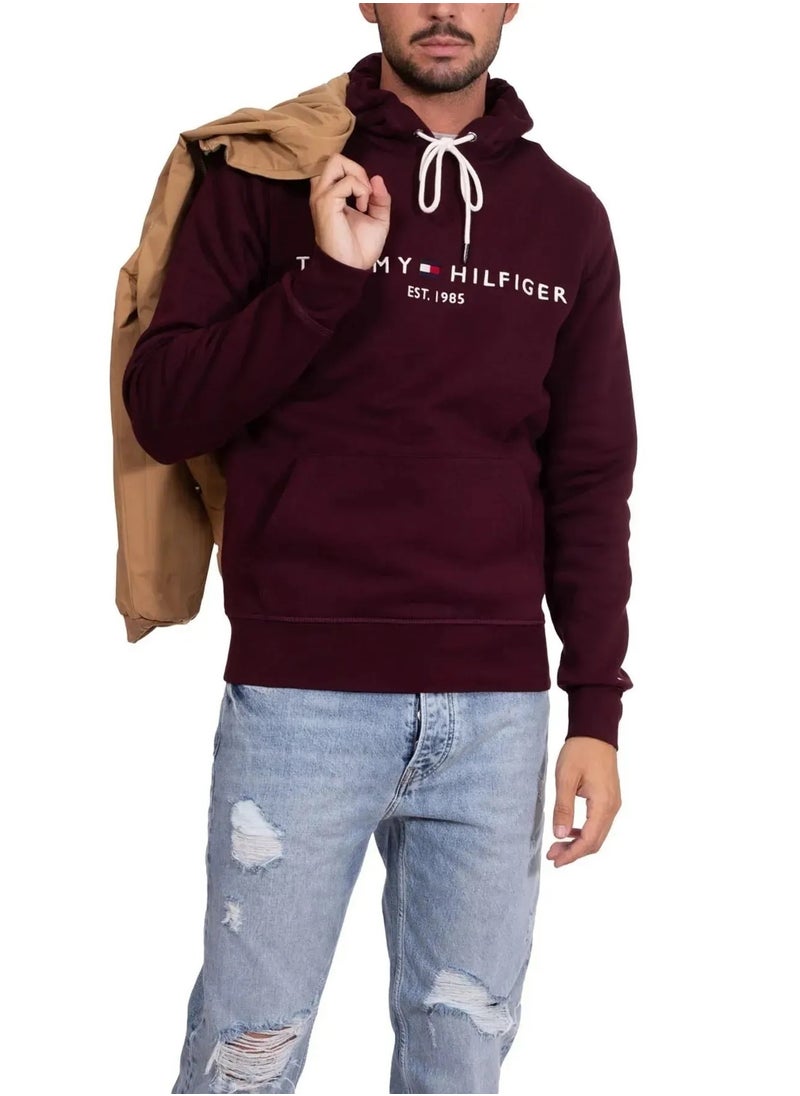 Tommy Hilfiger Sport - Men Hooded Sweatshirt Burgundy - Image 1