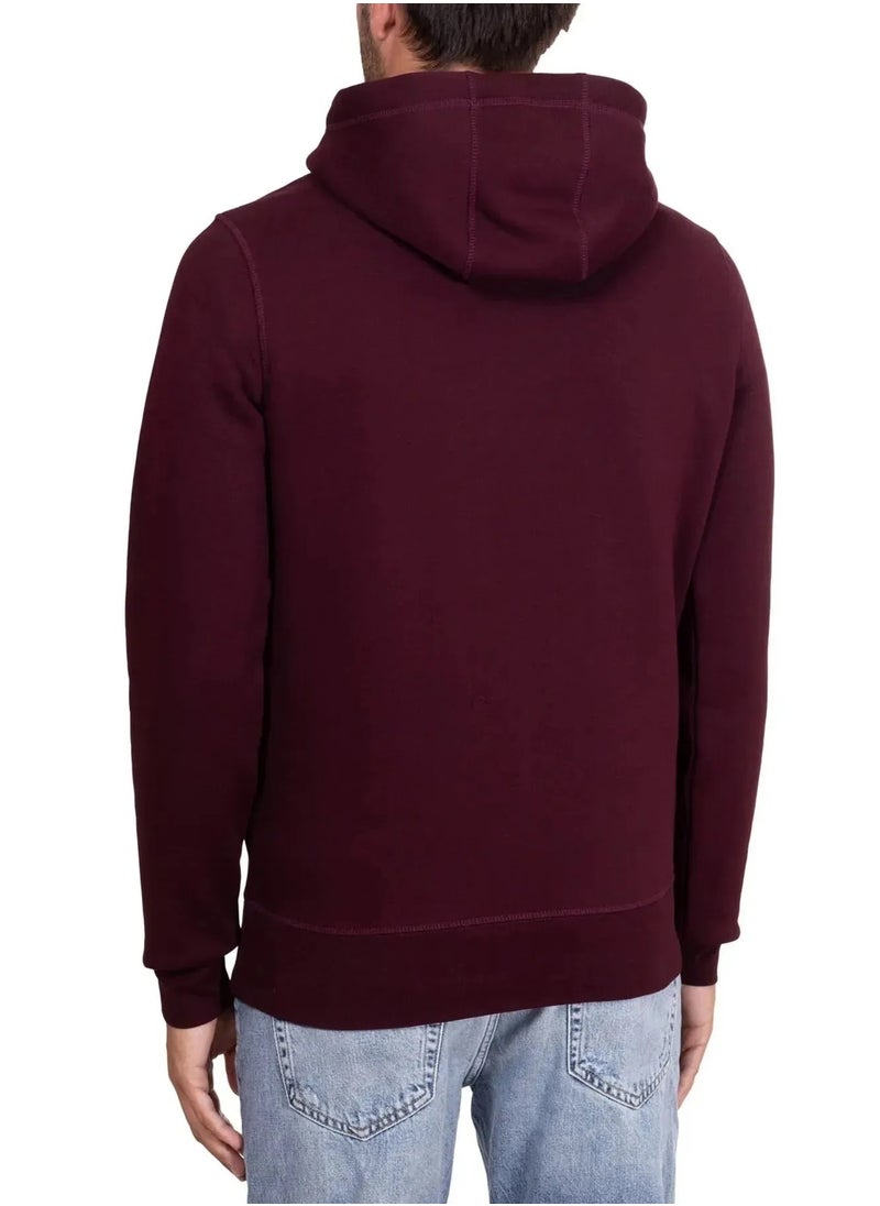 Tommy Hilfiger Sport - Men Hooded Sweatshirt Burgundy - Image 1
