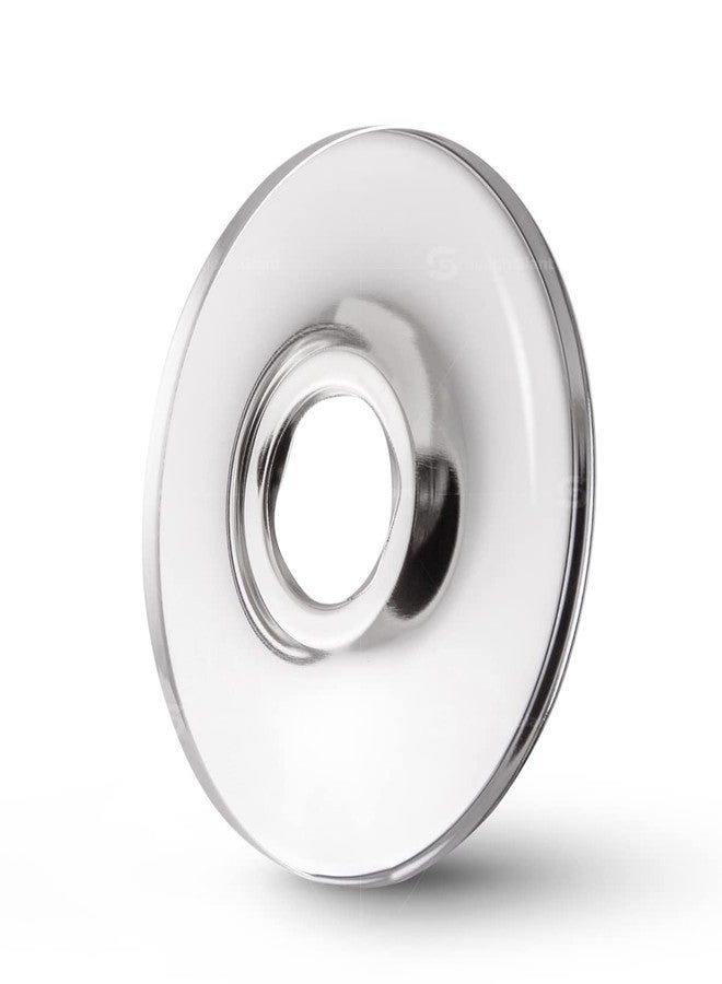 SUPPLYGIANT لوحة حماية حافة F-25390-25 من Supply Giant مقاس 7/8 بوصة ذات قبضة قوية لأنابيب النحاس، سطحية، من الكروم (عبوة من 25 قطعة) - Image 3