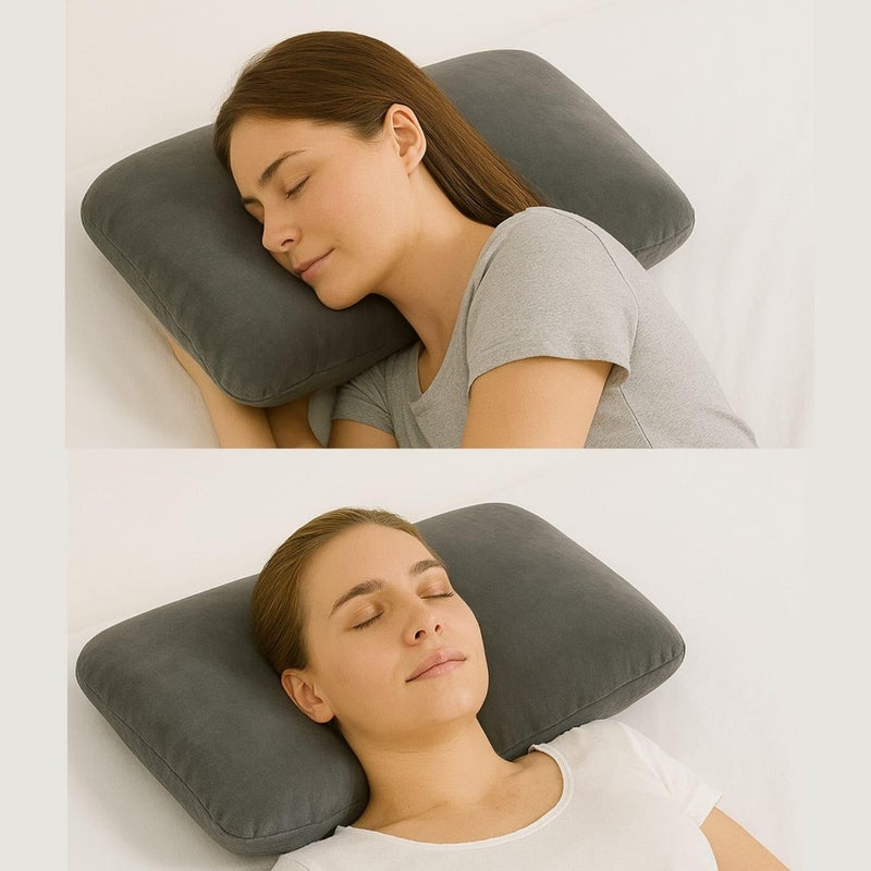Flipon Orthopedic Memory Foam Pillow | Gel-Infused for Cooling | Ergonomic Support for Back & Side Sleepers | Velvet Cover with Inner Cover Size- 24 x 15 x 4.5/4 inch (Classic Design) - Image 3