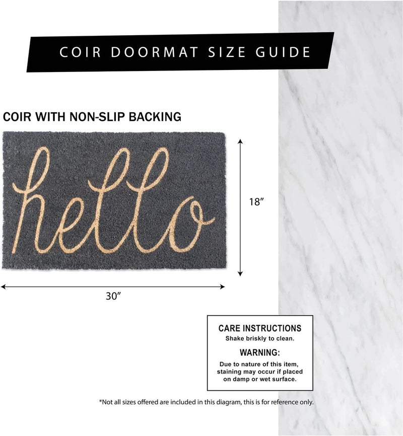 DII Moisture wear upgraded quality Animal Pun Collection Natural Coir Doormat, 17x29, Cozy Fox Easy hand assemble compatible - Image 3