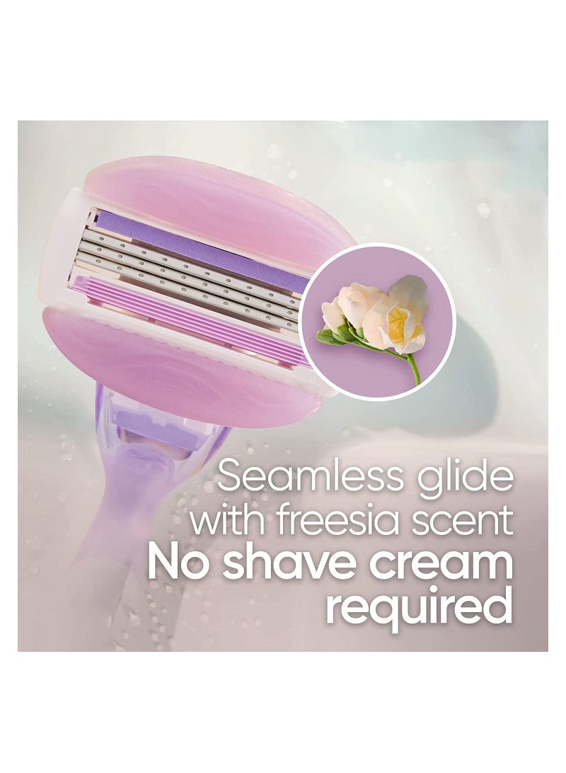 Venus Gillette Venus Comfort Glide Freesia Women's Razor - 1 handle + 2 refills - Image 4