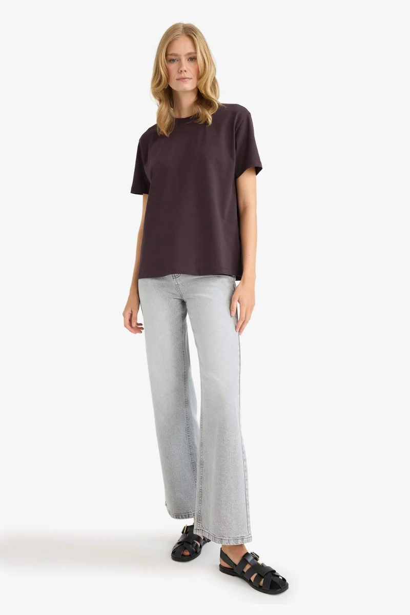 Defacto Regular Fit Crew Neck Basic Premium T-Shirt