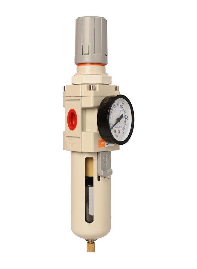 هايكو فلتر ومنظم هواء HYCO مع مقياس لوحدات ضاغط الهواء (1/2 بوصة AW 4000-04 مع واقي) - Image 2