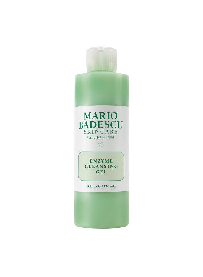 MARIO BADESCU Enzyme Cleansing Gel For All Skin Types: Oilfree Face Wash With Grapefruit & Papaya Extract : Remove Excess Oil & Surface Impurities 8 Fl Oz - Image 2