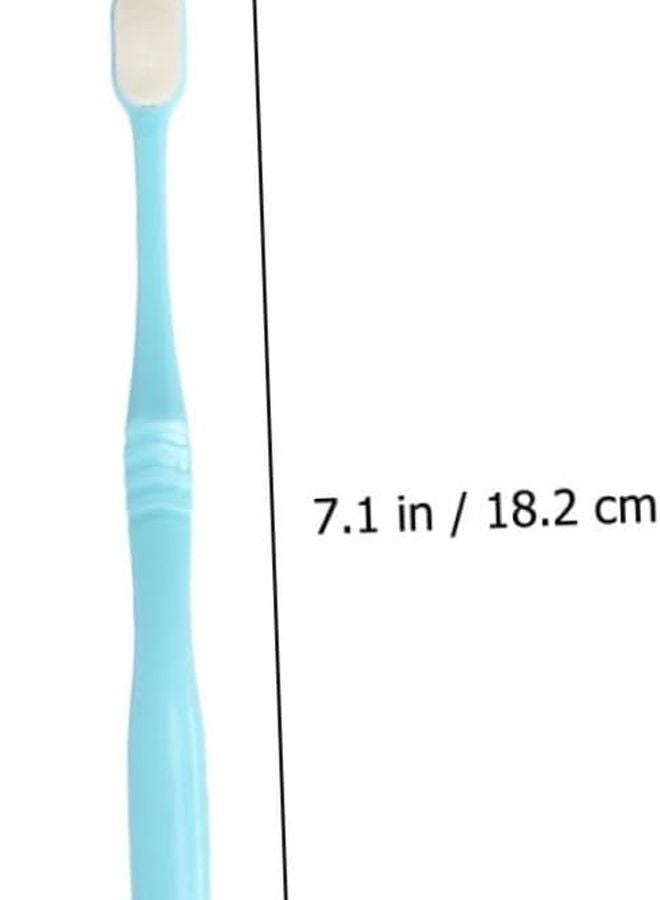 4 حزمة فرشاة أسنان ذات شعيرات ناعمة للبالغين لطيفة على اللثة محمولة ومدمجة - Image 3