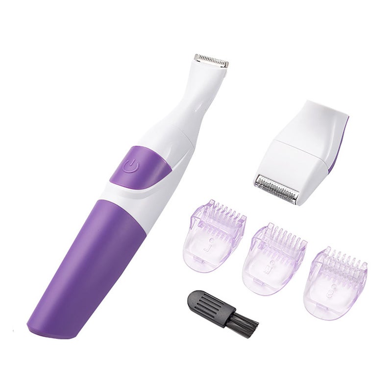 Women Hair Trimmer: Cordless, Waterproof, With 3pcs 1mm/3mm/5mm Trim Combs - Painless Irritation-Free, Safe For Sensitive Areas Bikini Trimmer For Travel, At-Home Women Hair Removal - Image 4
