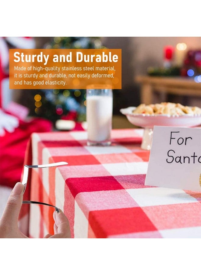 Supvox® 8Pcs Table Clip, Table Cloth Clips, Stainless Steel Large Table Cover Clamps Table Cloth Holders, 7.5cm Heavy Duty Picnic Table Clips, Table Cloth Holders Ideal for Home, Picnic, Party - Image 3