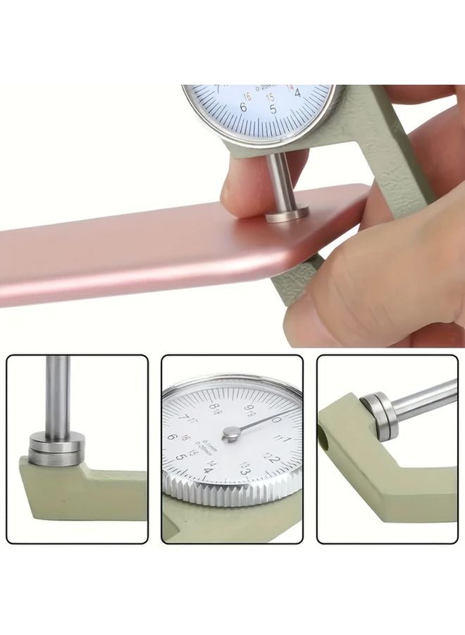 1pc Alloy Dial Thickness Gauge Manual Mechanical Lever for Paper Leather Measurement - Image 4