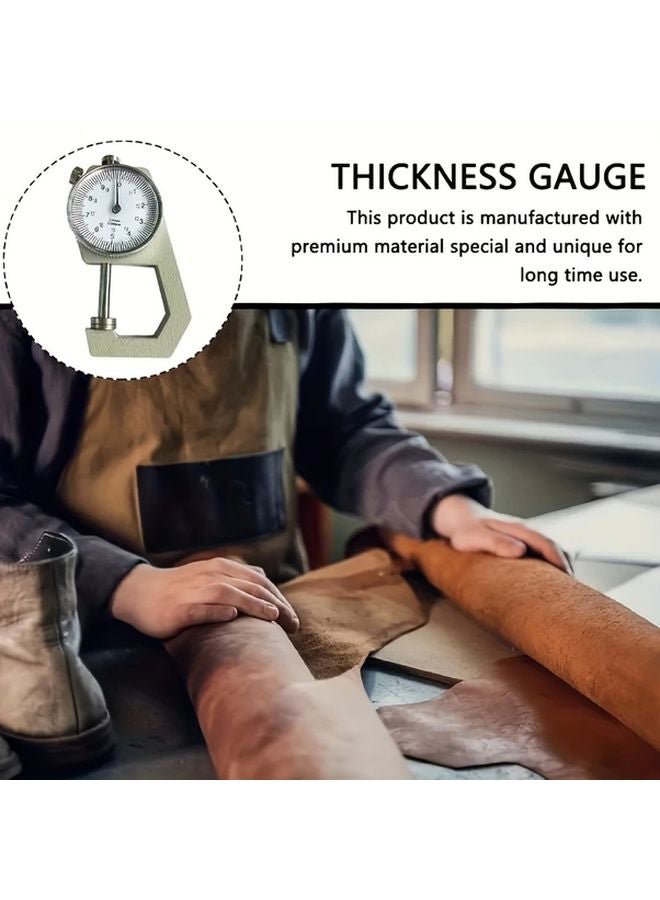 1pc Alloy Dial Thickness Gauge Manual Mechanical Lever for Paper Leather Measurement - Image 5