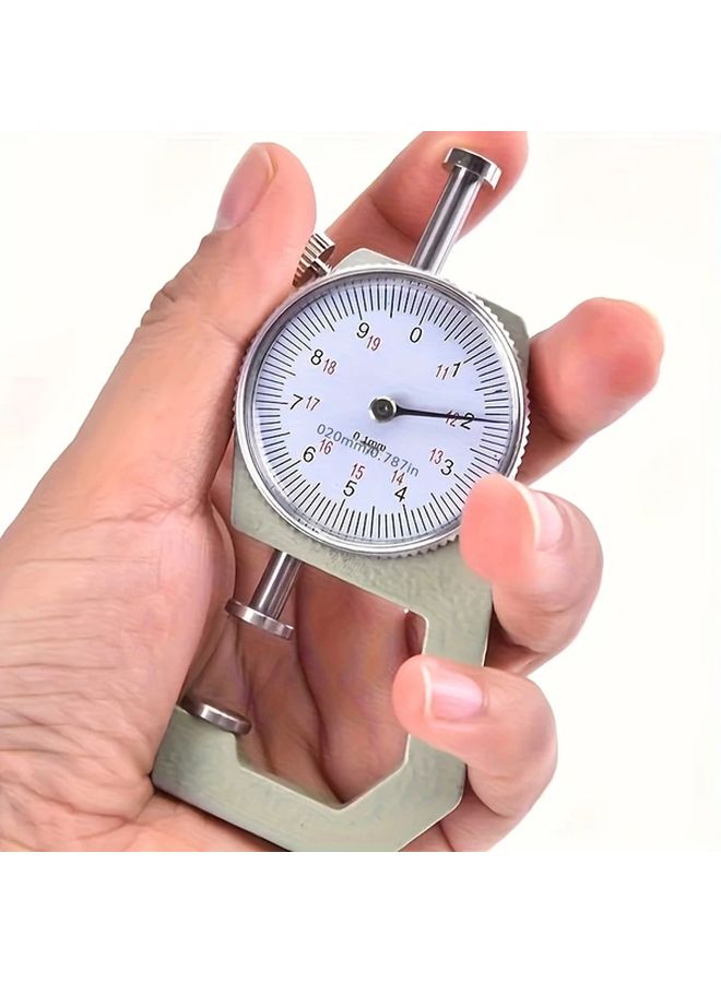 1pc Alloy Dial Thickness Gauge Manual Mechanical Lever for Paper Leather Measurement - Image 2