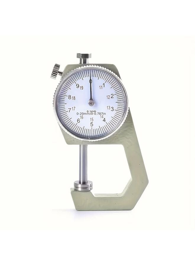 1pc Alloy Dial Thickness Gauge Manual Mechanical Lever for Paper Leather Measurement - Image 1