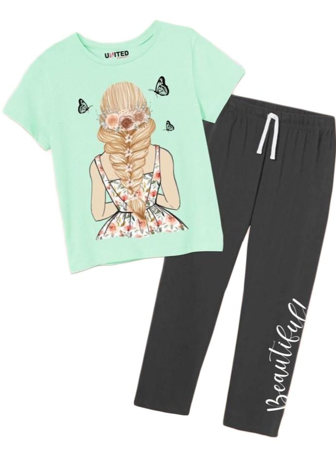 Diamond pajama with United Mint black pants