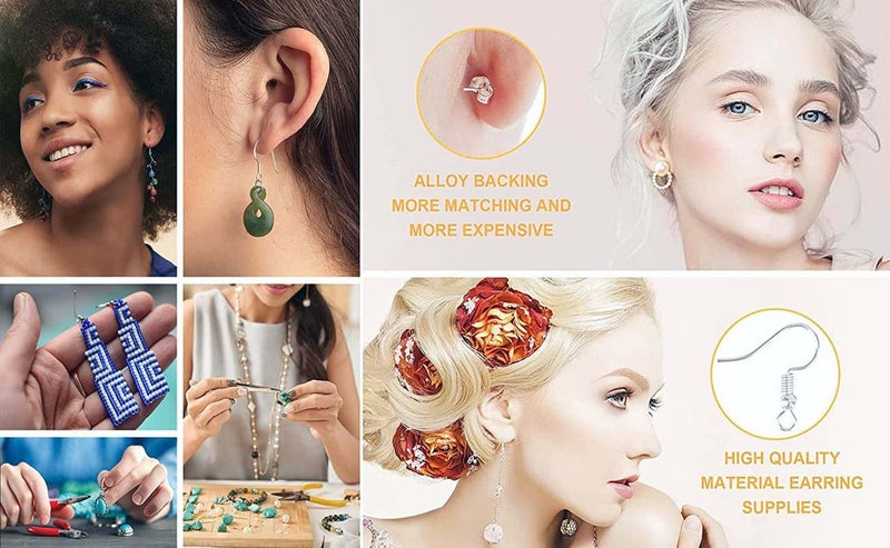 DIY Crafts DIY Crafts 75 Gram, Bronze, 75 Gram, Earring Hooks for Jewelry Making Earring Making Kit Earring Hook Earring Kit Making Earrings Mixed Com(75 Gram, Bronze)  - Image 5
