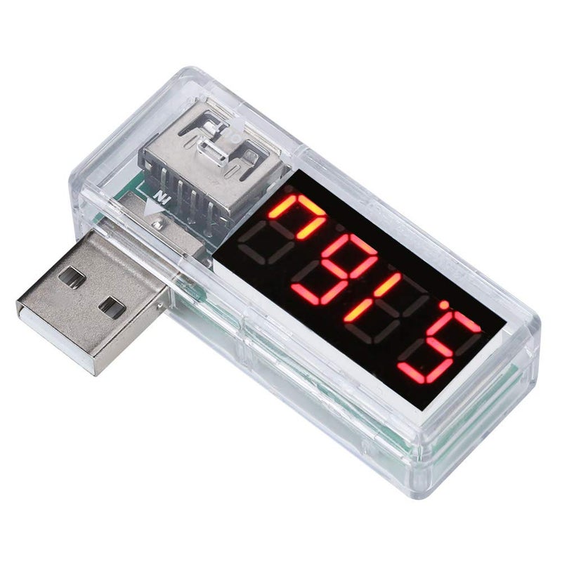 جهاز كشف التيار والجهد عبر منفذ USB، مقياس جهد وتيار محمول، 2 قطعة باللون الأزرق - قياسات دقيقة، تصميم مدمج، مثالي لشواحن الهواتف المحمولة (اللون الأبيض) - Image 4