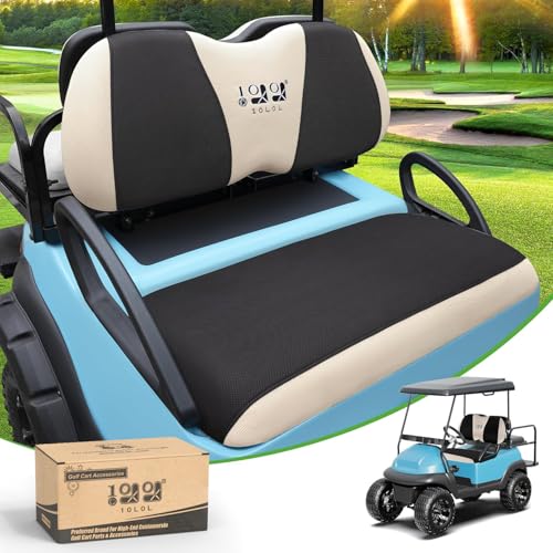 10L0L Golf Cart Seat Covers for Yamaha Club Car PrecedentTempo Breathable Mesh Front Seat Upgrade NoDrill Installation AllSeason Comfort OEM Factory Fit - Image 1