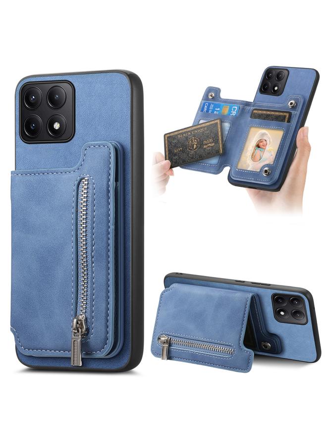 S-TOP Case For Redmi K70 / K70 Pro 5G Retro MagSafe Zipper Wallet Card Bag Back Phone Case - Image 1
