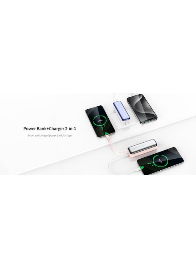 Recci RPB-A07 5000mAh Lipstick Mini Power Bank Pink - Image 2