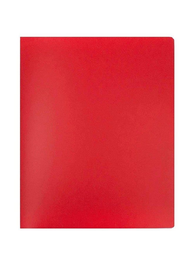 JAM PAPER Heavy Duty Plastic Multi Pocket Folders - 6 Pocket Organizer - Red - 2/Pack - Image 3