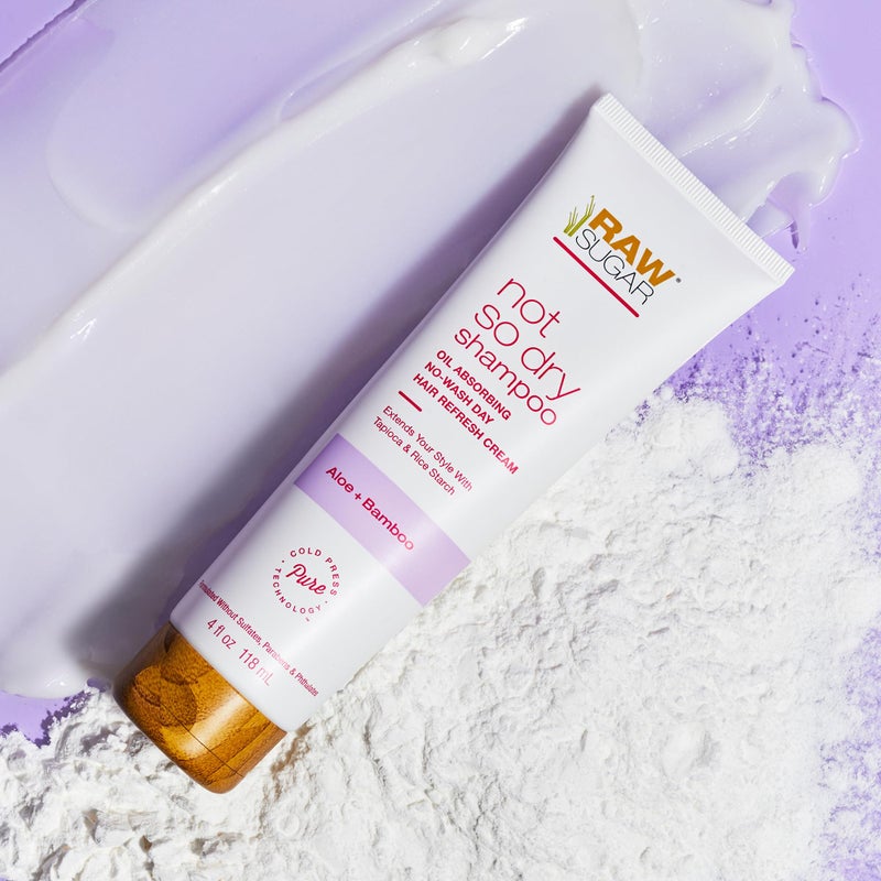 Raw Sugar Hair Care & Styling Kit - Rosemary + Apple Cider Vinegar Rinse & Not So Dry Shampoo, Formulated without Sulfates + Parabens, Cruelty Free & Vegan - Image 3