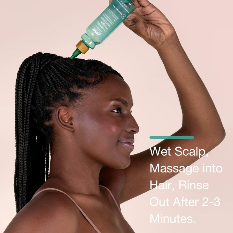 Raw Sugar Hair Care & Styling Kit - Rosemary + Apple Cider Vinegar Rinse & Not So Dry Shampoo, Formulated without Sulfates + Parabens, Cruelty Free & Vegan - Image 2