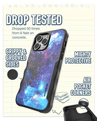 Smartish iPhone 14 Pro Max Protective Magnetic Case - Gripzilla Compatible with MagSafe [Rugged + Tough] Heavy Duty Grip Cover w/Drop Tested Protection for Apple iPhone 14 Pro Max - Spaced Out - Image 2